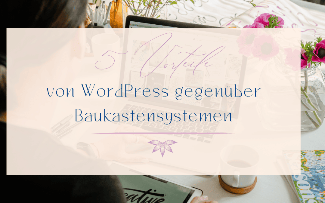 Blogbanner WordPress Vorteile